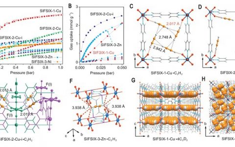 Science：浙江大学邢华斌等人利用离子杂化多孔材料实现乙炔/乙烯的高效分离