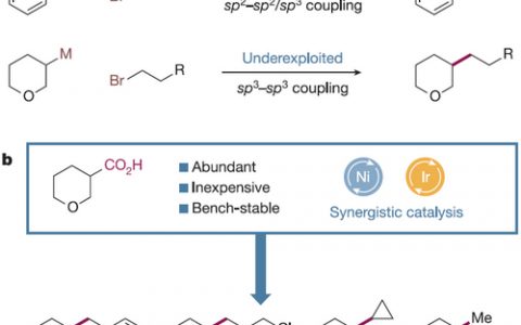 Nature重磅：大牛MacMillan利用光催化还原法首度实现卤代烷与羧酸直接耦合形成sp3-sp3键