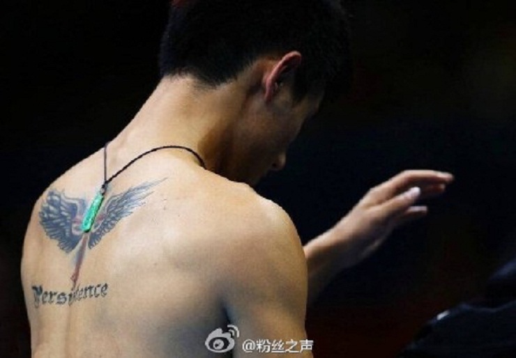 帝国猛虎张继科因为纹身和“材料人”结缘