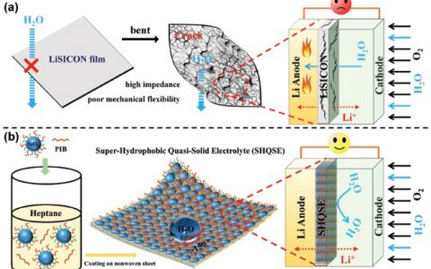 Adv. Energy Mater.：超疏水准固体电解质提高Li-O2电池潮湿环境中安全性和循环寿命