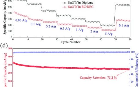 清华-伯克利深圳学院EES 储钠性能的显著提升 醚类电解液优化高比面碳负极SEI膜