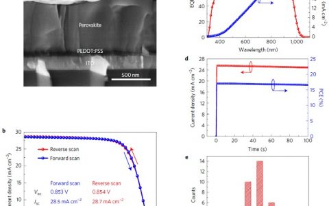 Nature子刊:长载流子寿命低价带混合锡铅碘化钙钛矿用于全钙钛矿串联太阳能电池