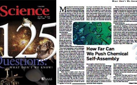 自组装为什么这么火？这可能与2005年Science的一个专辑不无关系