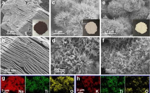 大连化学物理所ACS Nano：合成钠/钾钛酸盐衍生物和Ti3C2 MXene 纳米带结构提高钠/钾离子电池性能