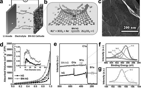 Angew. Chem. Int. Ed.：硼、氮共掺多孔石墨烯正极实现Li-CO2电池高效可充电