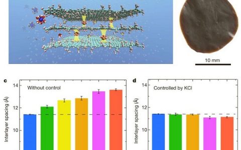 Nature:氧化石墨烯膜通过阳离子控制层间距实现离子筛分