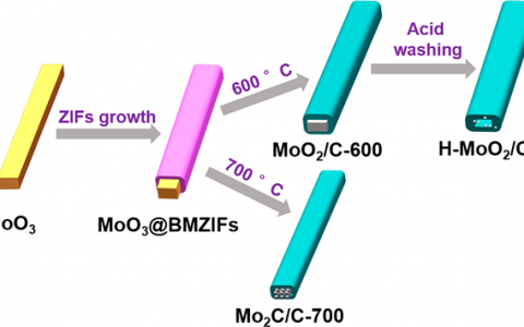 中国石油大学（华东）吴明铂团队ACS Nano: 金属有机框架材料辅助合成具有高储锂性能的一维钼基化合物/碳复合材料