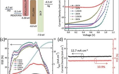 浙江大学/香港中文大学AEM: 苯基乙基铵阳离子基二维钙钛矿太阳电池