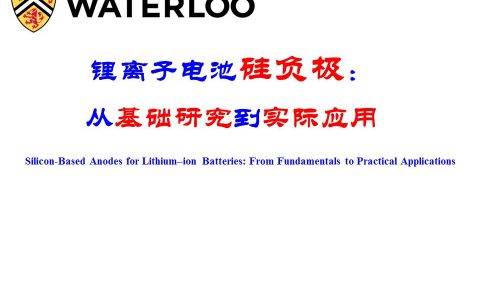 加拿大陈忠伟教授团队Small综述:锂离子电池硅负极: 从基础研究到实际应用
