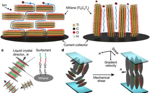 Nature：垂直排列的液晶MXenes的电容与其厚度无关