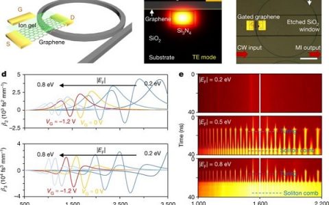 Nature：石墨烯氮微谐振器中的栅极可调谐频梳