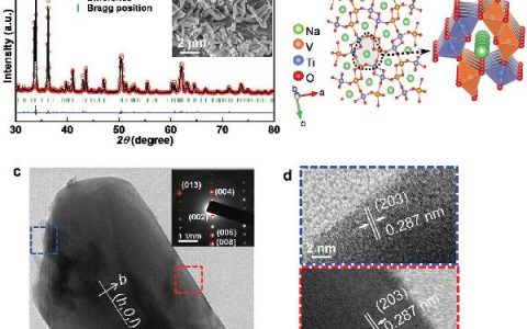 周豪慎&郭少华Adv. Energy Mater. : 高结晶NaV1.25Ti0.75O4负极用于宽温程钠离子电池