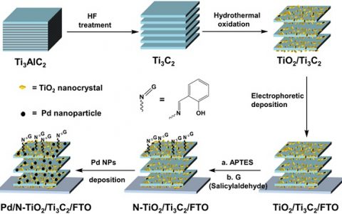 兰州大学景欢旺Nano Energy：二维Ti3C2纳米片原位生长纳米晶TiO2用于CO2还原的光电阴极