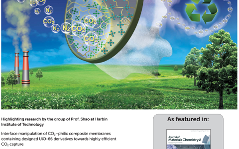 哈工大邵路课题组封面文章：金属有机框架穿织高效二氧化碳捕集膜及纳米复合界面评价新方法