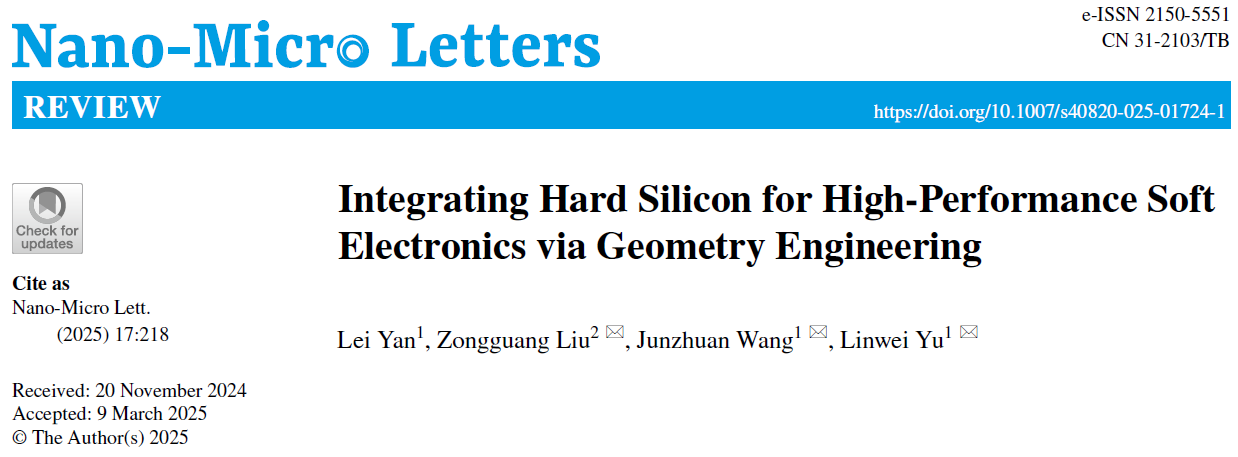 南京大学余林蔚团队/扬州大学刘宗光Nano-Micro Letters：基于形貌工程构建的高性能柔性晶硅器件及其应用(图1)