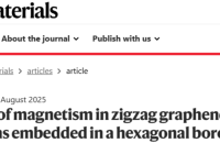 zGNRs磁性 最新Nature Materials!