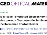 Advanced Optical Materials:电化学沉积介孔半导体薄膜光电探测器