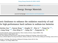 中国科学院山西煤化所苏方远团队ESM:以“溶剂抽提”策略调控煤分子空间位阻,为高性能煤基硬炭提供高氧化反应活性前驱体
