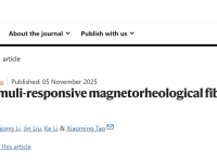 Nature:矢量刺激响应的磁流变纤维材料
