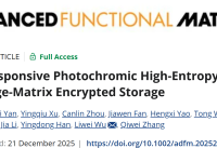 用于图像矩阵加密存储的高响应性光致变色高熵材料 
