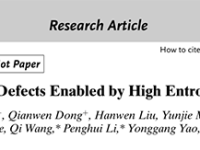 温州大学Angew:原位解析熵增稳定合金缺陷结构的内在机制