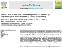 用相变“编程”微观组织：增材制造实现碳素钢异质结构设计