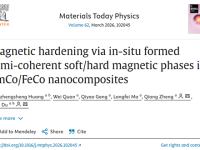 上海大学杜娟教授团队《Materials Today Physics》：原位构筑半共格软硬磁相，实现纳米复合永磁体矫顽力与磁能积协同提升